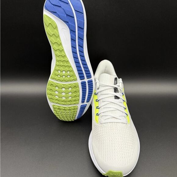 Nike Air Zoom Pegasus 39 PRM White Volt Racer Blue Running DX1627-100 Men's 13 - Picture 4 of 4